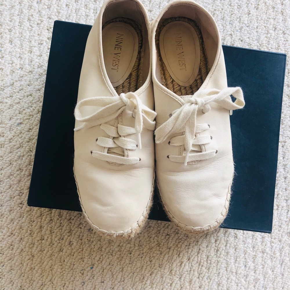 Nine West Leather Espadrille Sneaker, US5.5